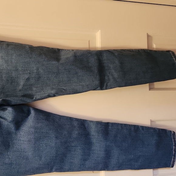 American Eagle Next Level Stretch 12 Short Blue Denim Distressed Jeggings Jeans - Picture 6 of 11